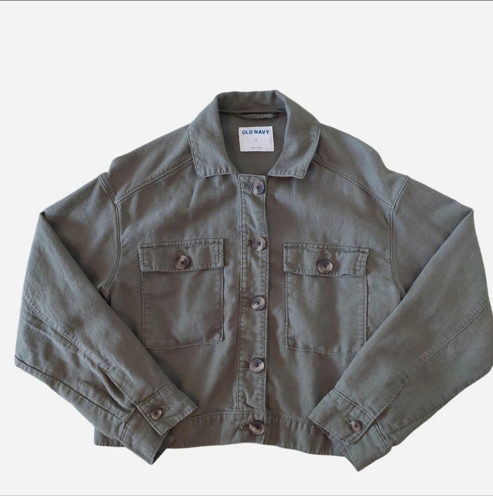 Old Navy Women's Utility Jacket in Sage